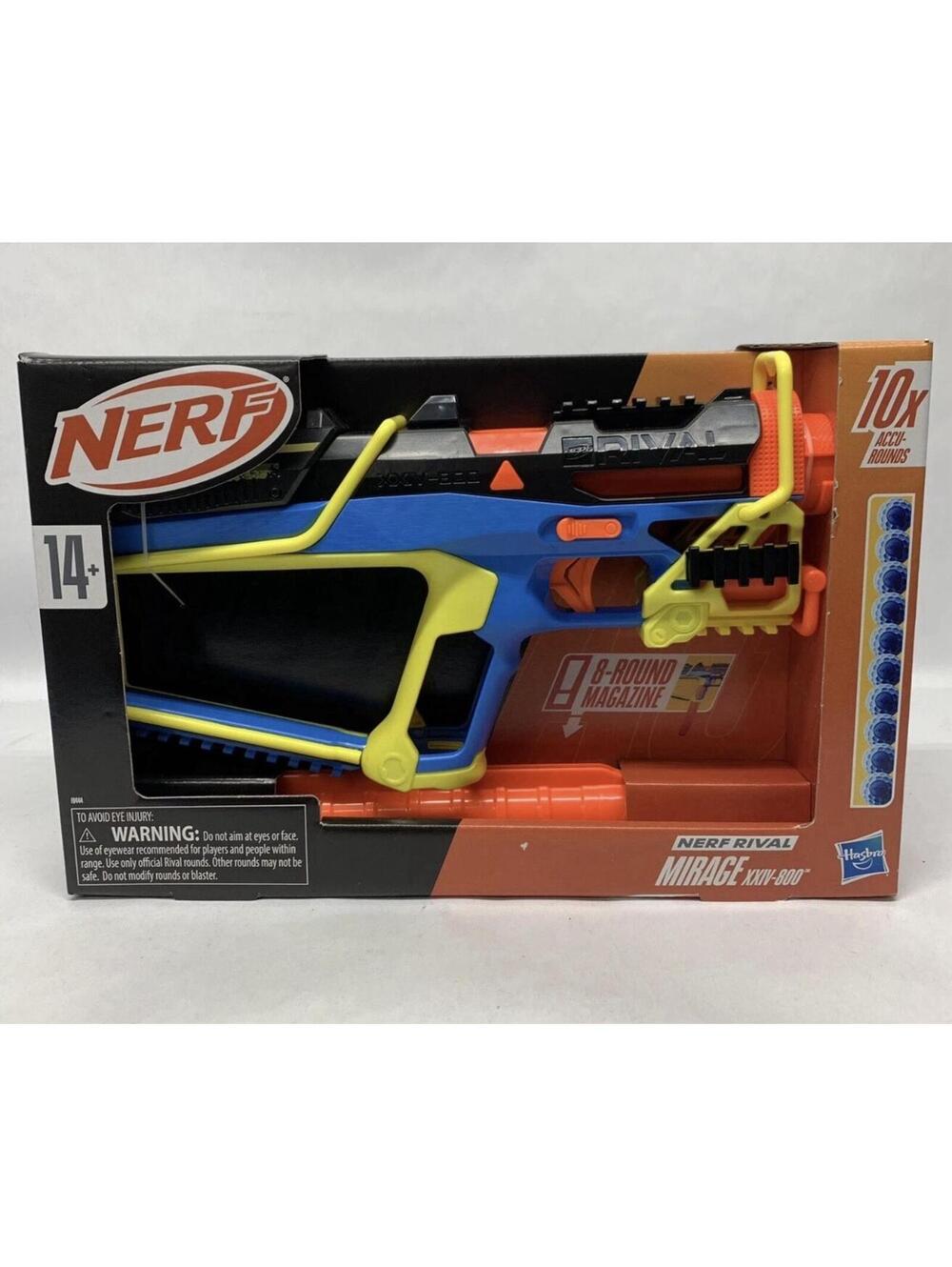 🔥Nerf Rival Mirage XXIV-800 Blaster with 10 Accu-Rounds & 8 Round Magazine